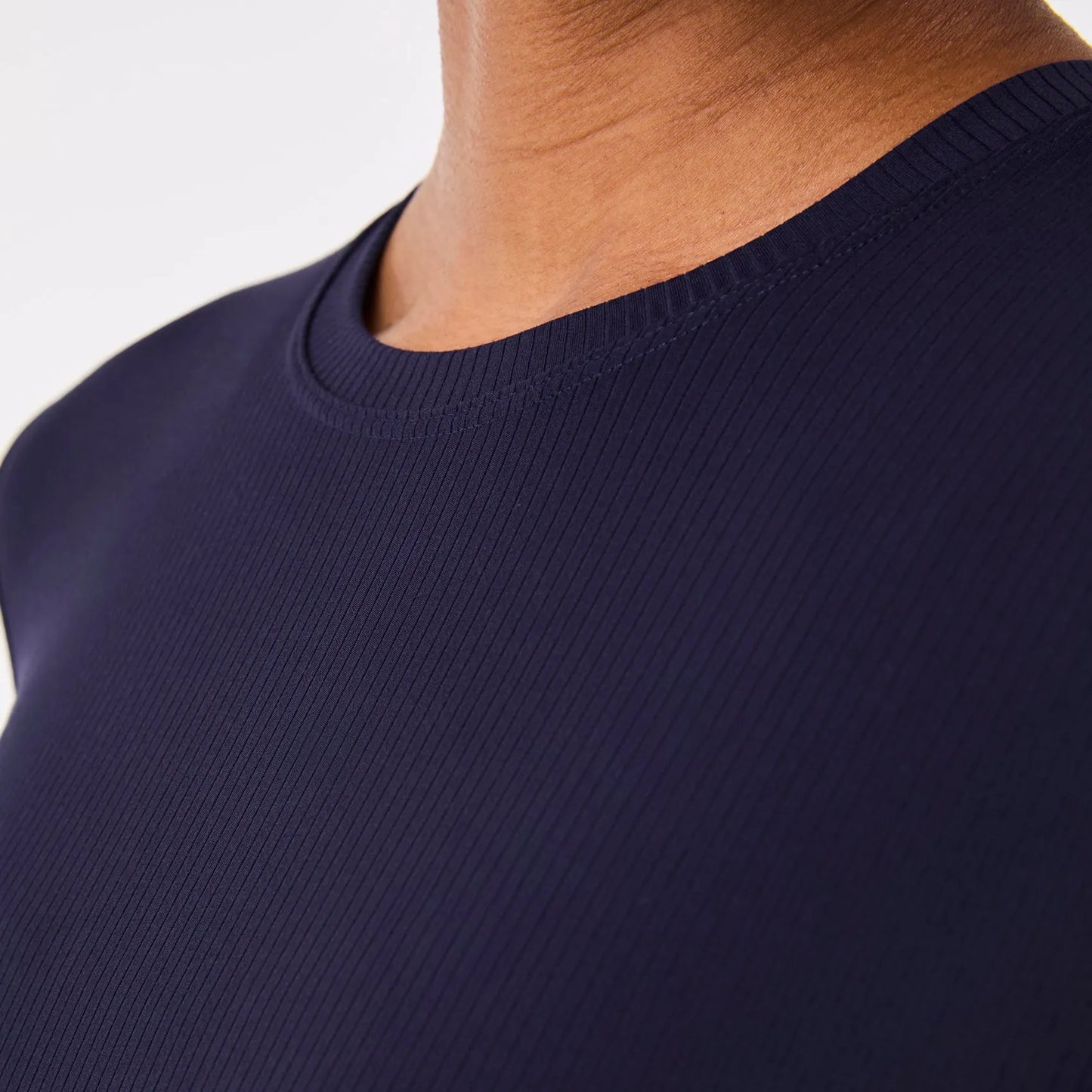 Women's Ribbed Longsleeve Underscrub - Navy
