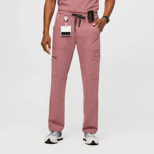 Men's Cargo Scrub Pants - Mauve