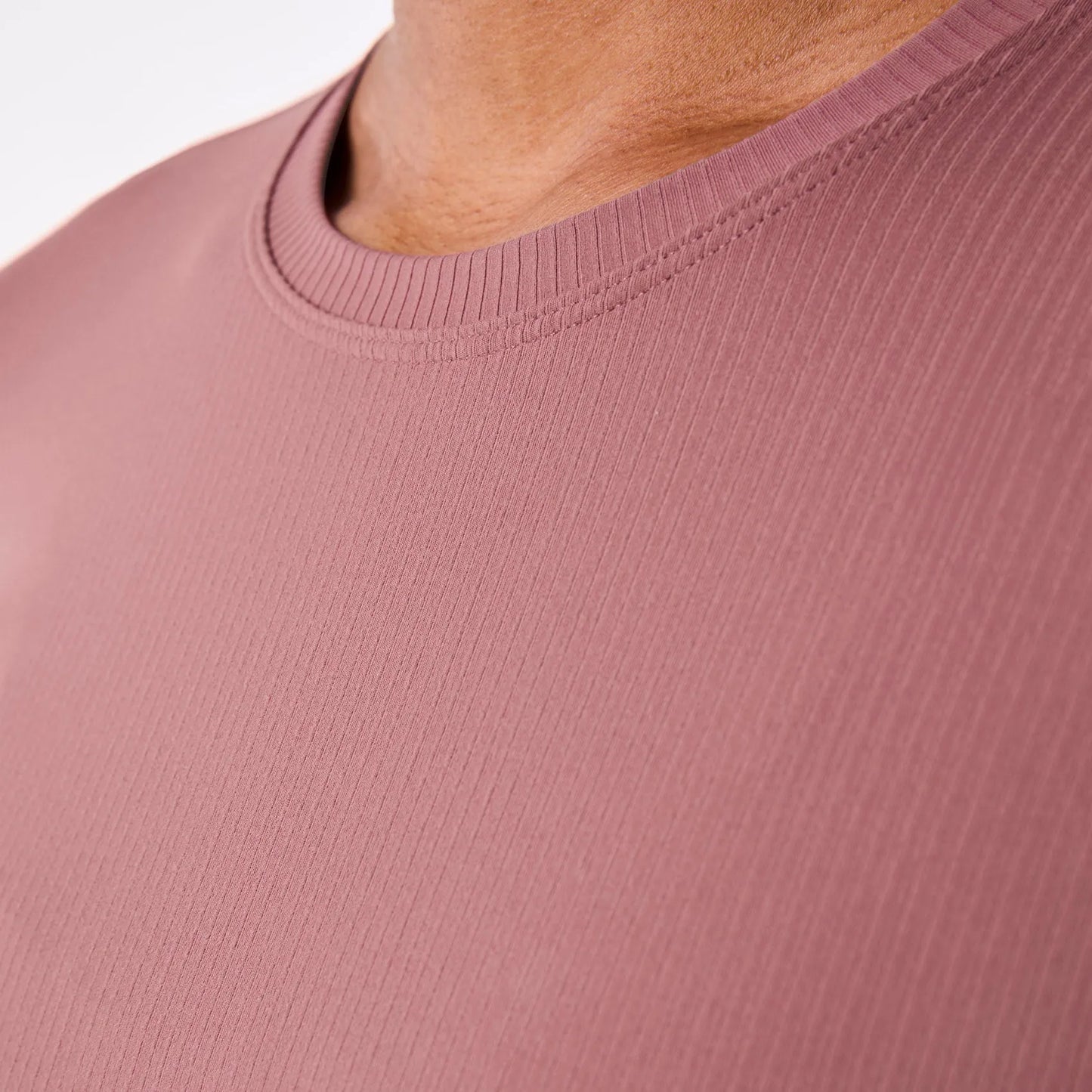 Women's Ribbed Longsleeve Underscrub - Mauve