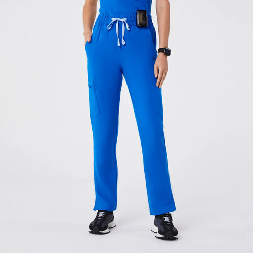 Women's High Waisted  Scrub Pants - Royal Blue