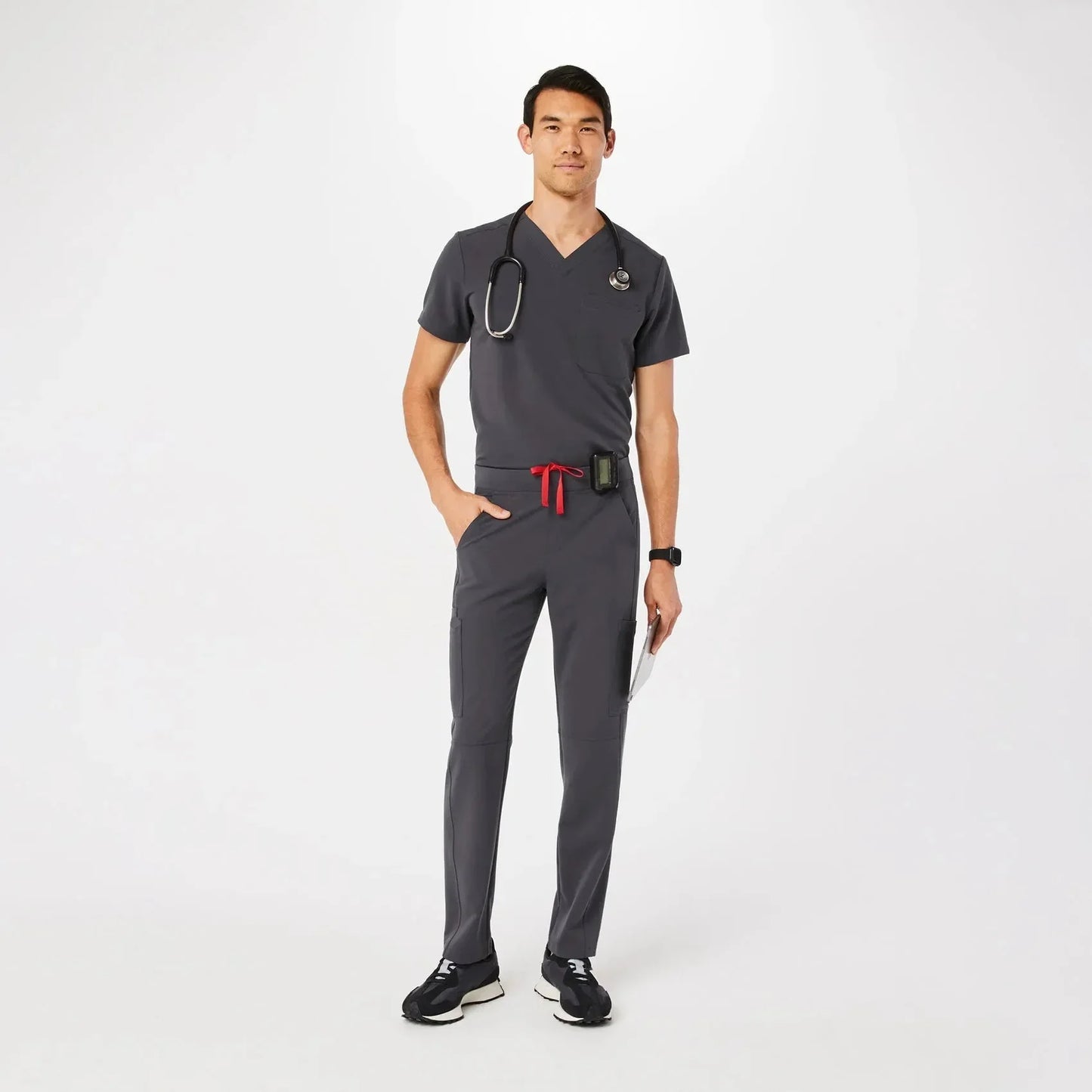 Men's Axim Cargo Scrub Pants - Charcoal