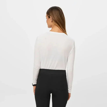 Women's Supersoft Longsleeve Underscrub - White