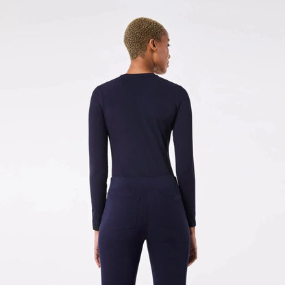 Women's Ribbed Longsleeve Underscrub - Navy