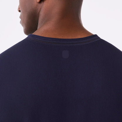 Men's V-Neck Scrub Top - Navy