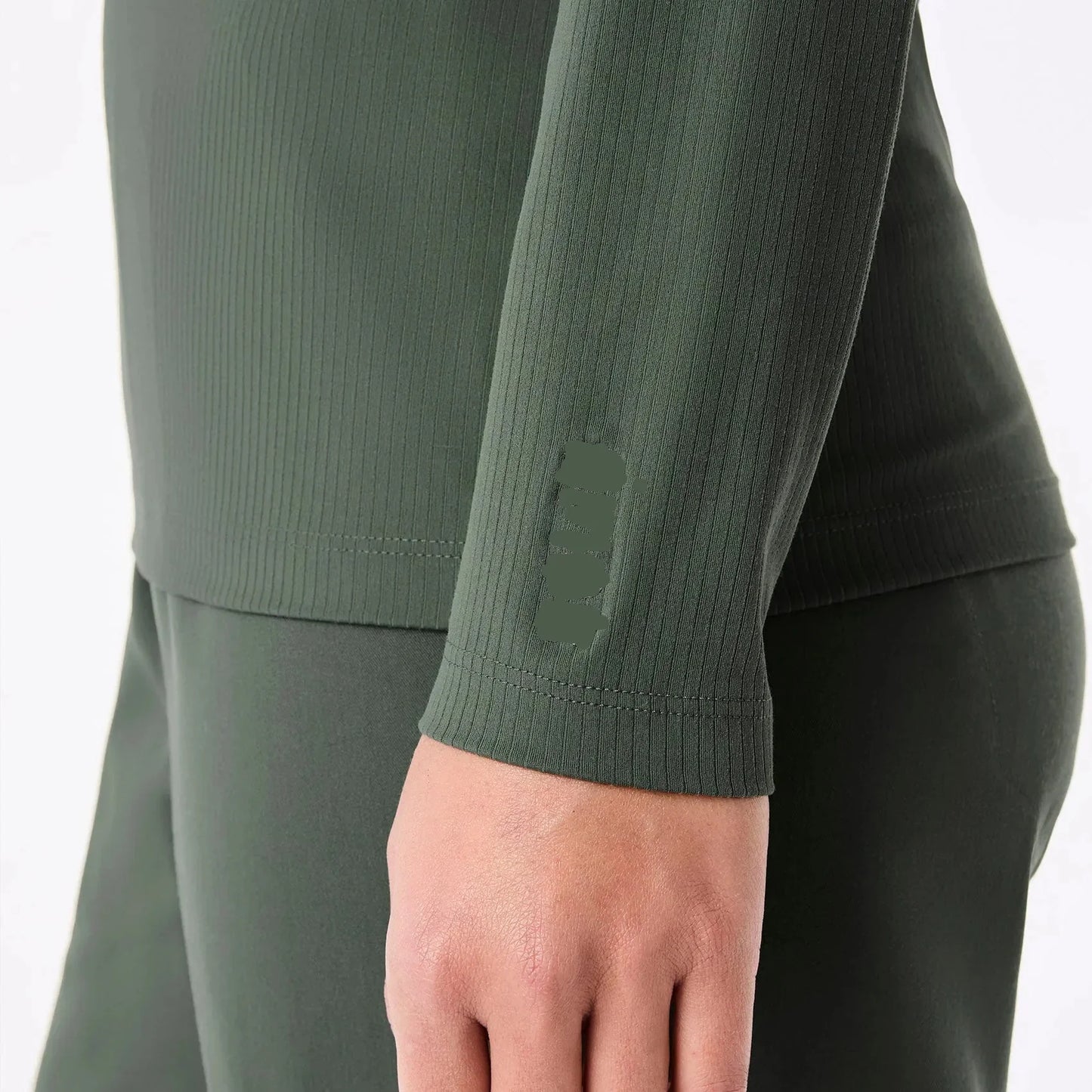 Women's Ribbed Longsleeve Underscrub - Moss
