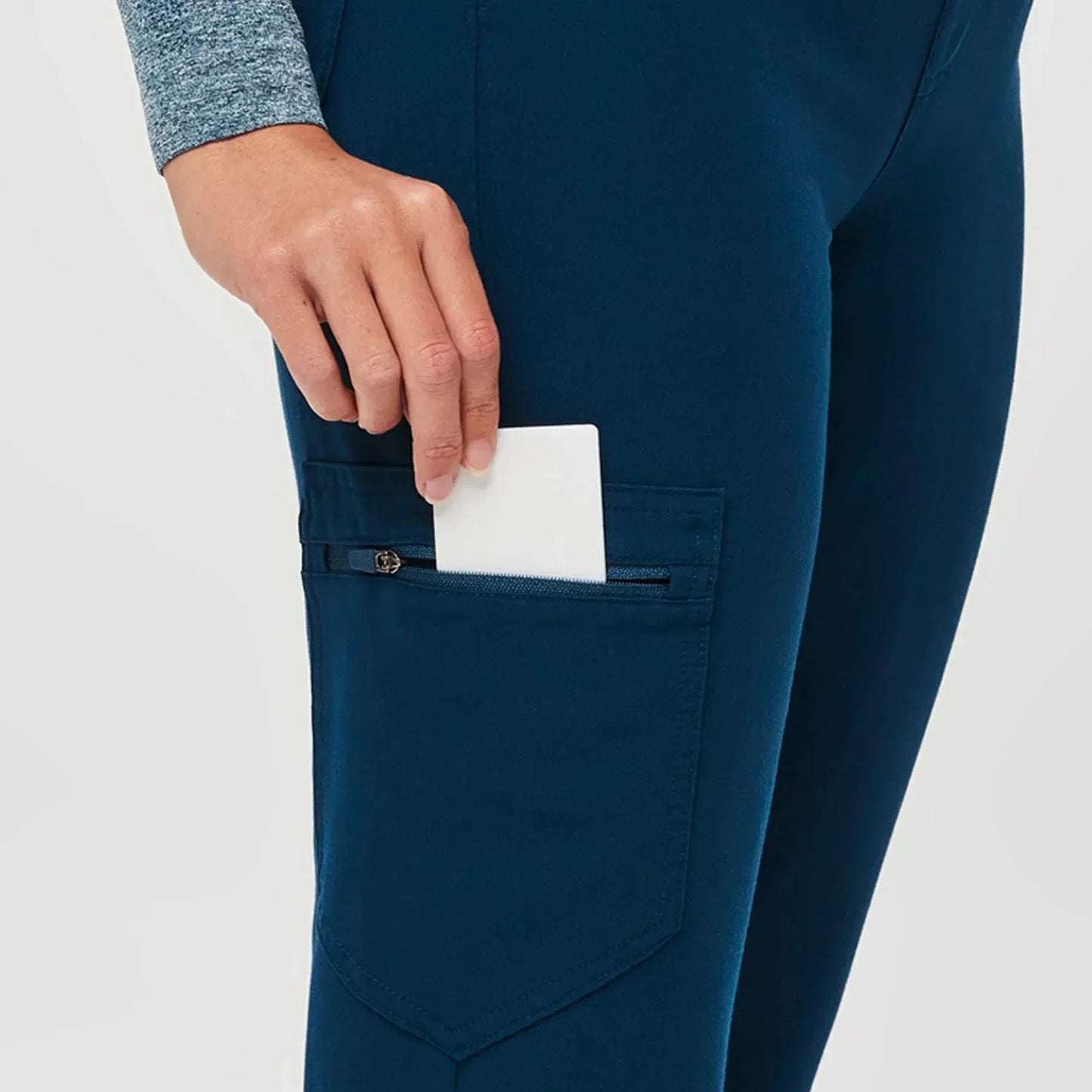 Women's High Waisted Zamora Jogger Scrub Pants - Deep Reef