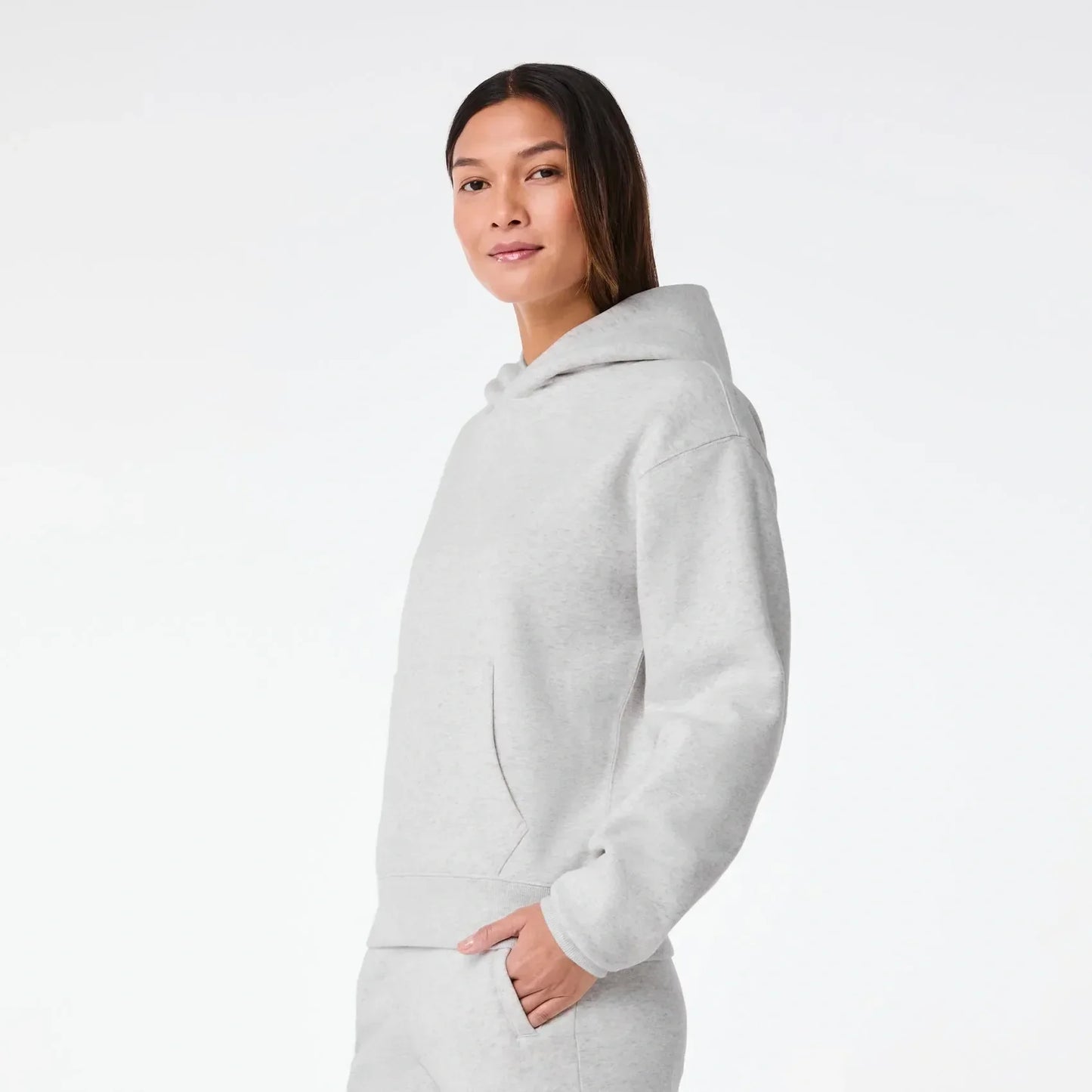 Women's Off-Shift Hoodie Sweatshirt - Heather Grey