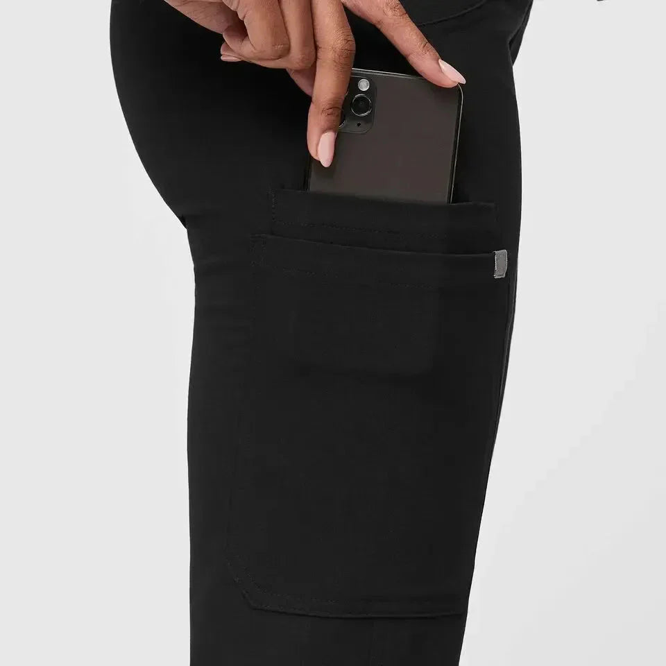 Women's Cargo Scrub Pants - Black