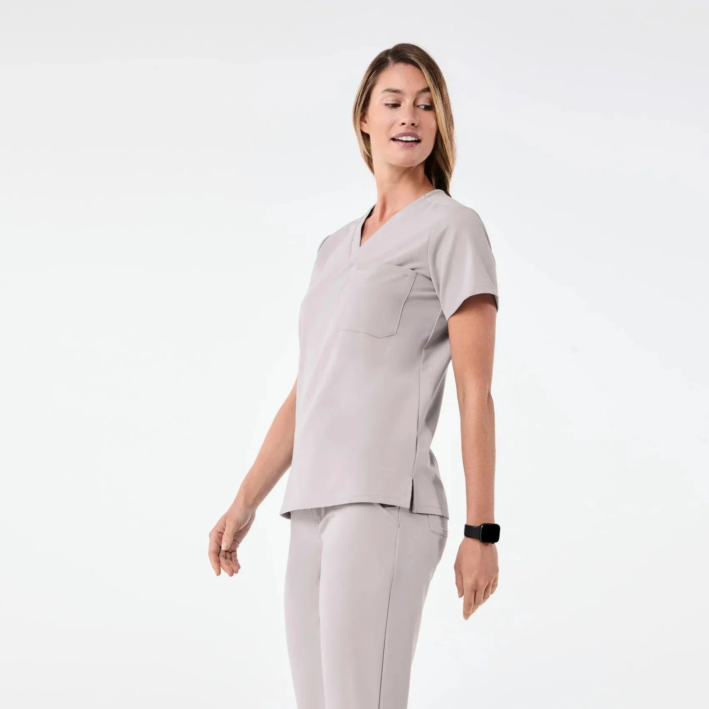 Women's One-Pocket Scrub Top Slate