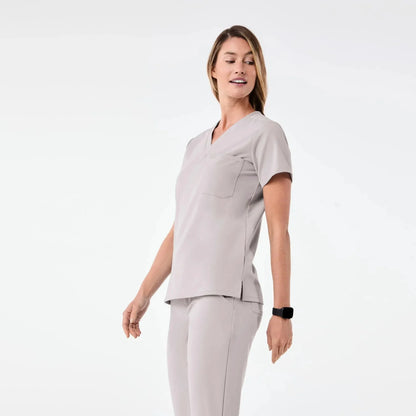 Women's One-Pocket Scrub Top Slate