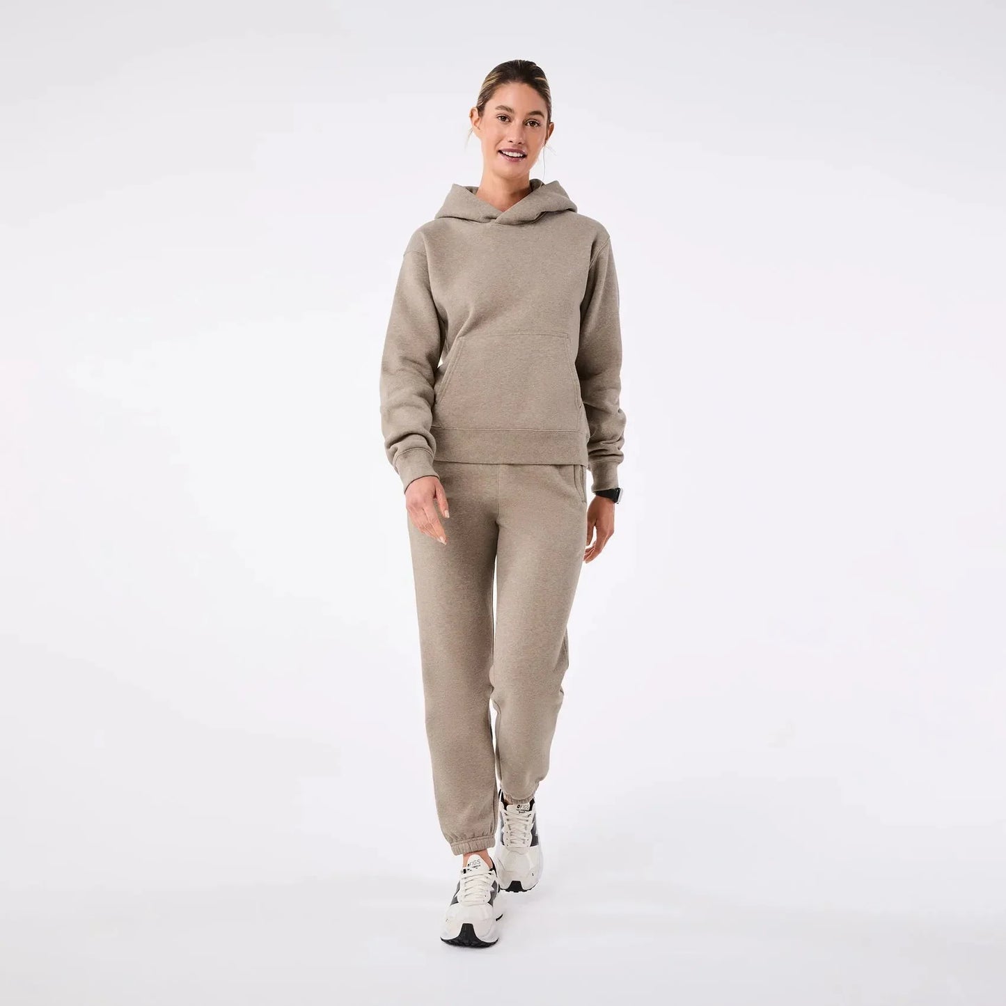 Women's Off-Shift Hoodie Sweatshirt - Heather Macchiato