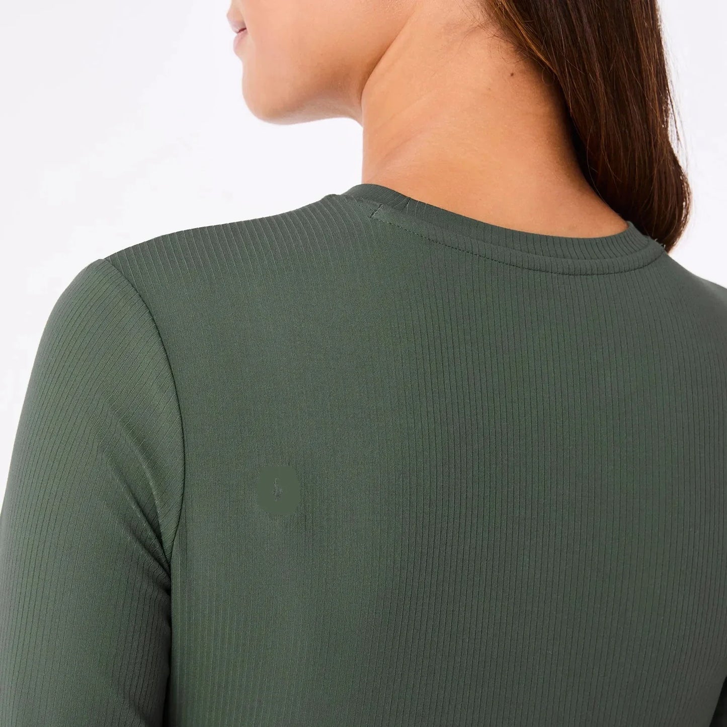 Women's Ribbed Longsleeve Underscrub - Moss