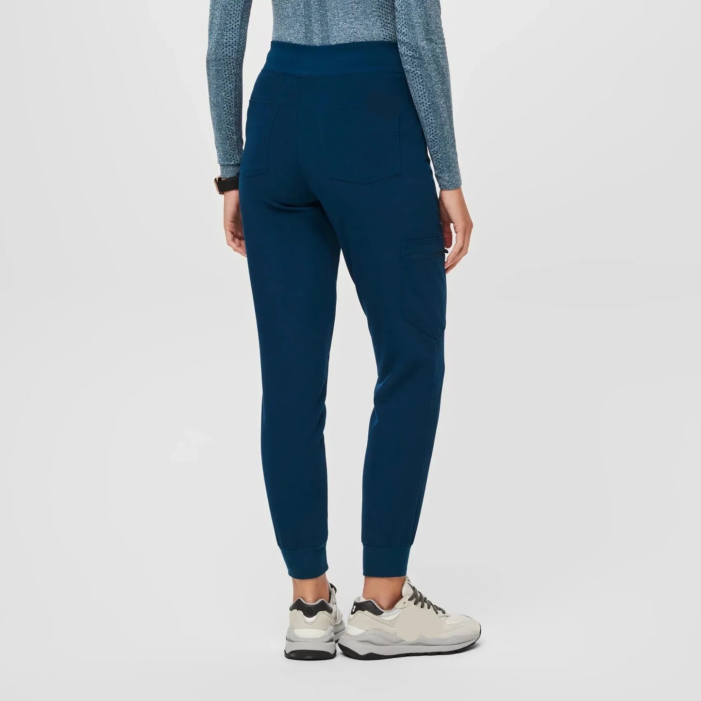 Women's High Waisted Zamora Jogger Scrub Pants - Deep Reef