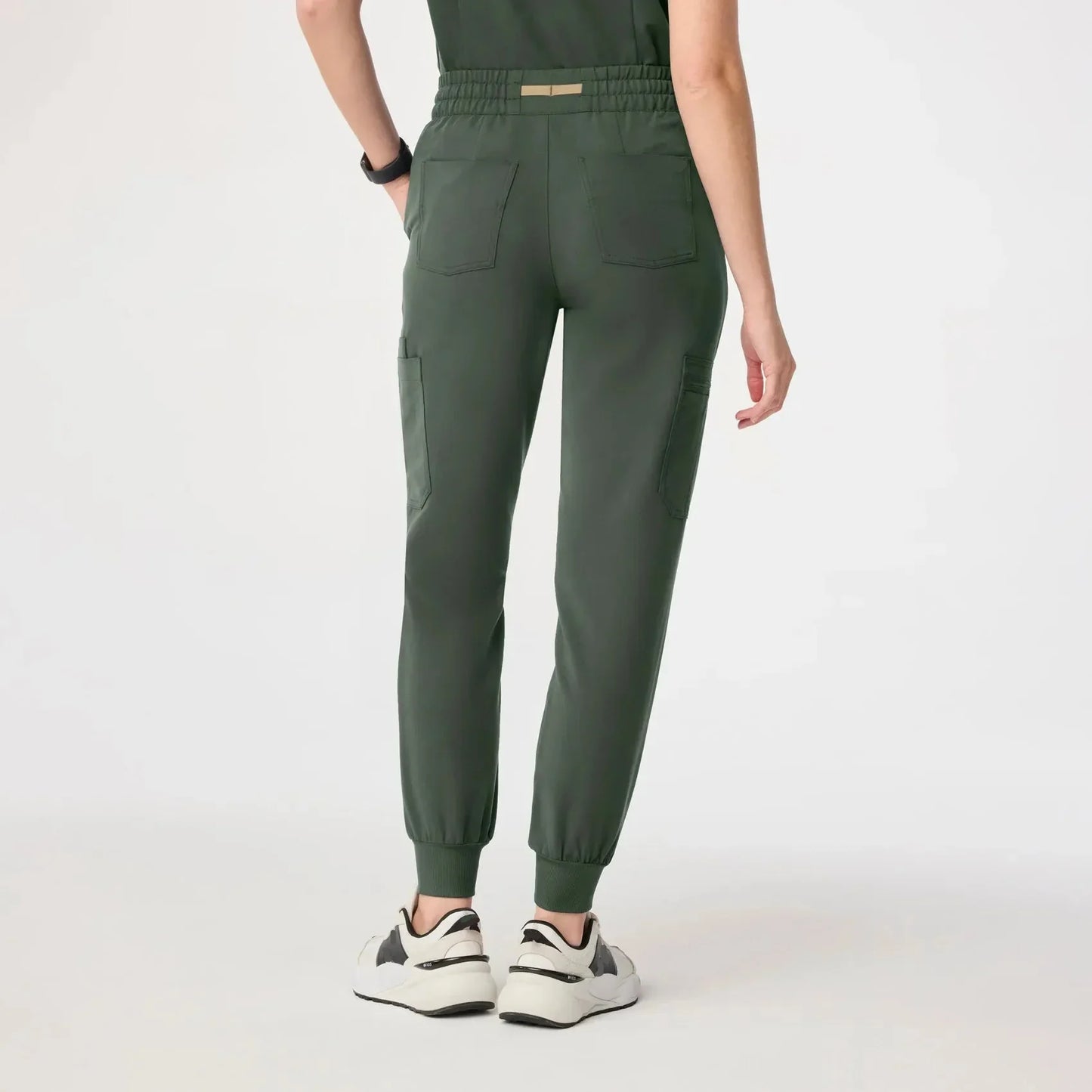 Women's High Waisted Relaxed Jogger Scrub Pants - Moss