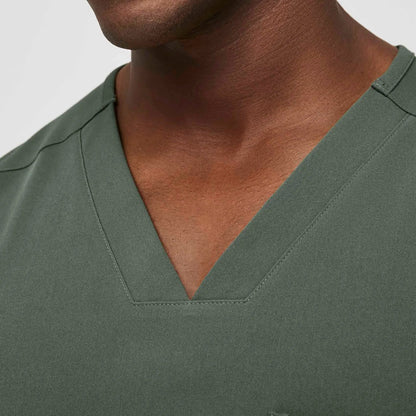 Men's Chisec Three-Pocket Scrub Top  - Moss